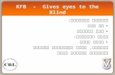 KFB  -  Gives eyes to the Blind