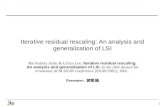 Iterative residual rescaling: An analysis and generalization of LSI