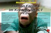 Ao. Univ.-Prof. Ing. Dr. Michael Trimmel  Human Factors  im Kontext der ICT