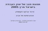 תמונת מצב של שוק העבודה בישראל מרץ 2005
