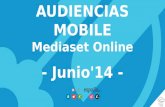 AUDIENCIAS MOBILE Mediaset  Online