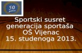 Sportski susret  generacija sportaša  OŠ Vijenac 15. studenoga 2013.