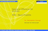 Saarland Offensive für Gründer SOG - Neue Projekte