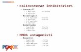 Kolinesteraz İnhibitörleri Donepezil 5 mgx 1 /gün     4/6 hafta 5 mgx2/gün Rivastigmin