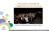 Promotion culturelle de l’Agglomération de Fribourg