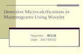 Detection Microcalcifications in Mammograms Using Wavelet