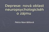 Deprese: nová oblast neuropsychologického zájmu