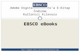 Adobe Digital Editions’a E-Kitap İndirme Kullanıcı Kılavuzu