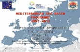 First call for proposals for Standard Projects 19/05/2009
