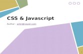 CSS & Javascript