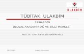 TÜBİTAK  ULAKBİM 1996-2009 ULUSAL AKADEMİK AĞ VE BİLGİ MERKEZİ Prof. Dr. Cem Saraç (ULAKBİM Md.)