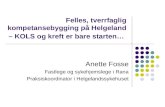 Felles, tverrfaglig kompetansebygging på Helgeland – KOLS og kreft er bare starten…