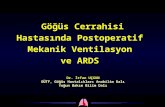 Göğüs Cerrahisi Hastasında Postoperatif  Mekanik Ventilasyon  ve ARDS