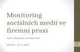 Monitoring sociálních médií ve firemní praxi