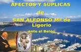 AFECTOS Y SÚPLICAS  de  SAN ALFONSO Mª de Ligorio ante el Belén