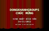 DONGKHANHGROUPS CHÚC MỪNG