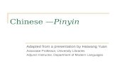 Chinese  — Pinyin