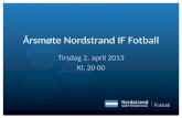 Årsmøte Nordstrand IF Fotball