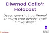 Diwrnod Cofio’r Holocost Dysgu gwersi o’r gorffennol er mwyn creu dyfodol gwell  a  mwy diogel