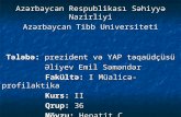 Azərbaycan Respublikası Səhiyyə Nazirliyi Azərbaycan Tibb Universiteti