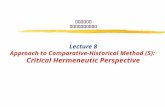 Hermeneutics  as Comparative-Historical Method