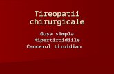 Tireopatii chirurgicale
