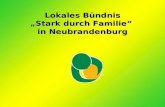 Lokales Bündnis „Stark durch Familie“  in Neubrandenburg