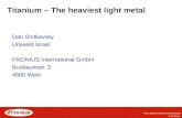 Titanium  –  The heaviest light metal