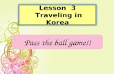 Lesson  3  Traveling in Korea