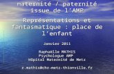 Janvier 2011 Raphaëlle MATHIS Psychologue AMP  Hôpital Maternité de Metz