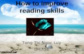 How to improve reading skills