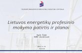 Lietuvos energetikų profesinio mokymo patirtis ir planai