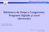 Biblioteca de Drept a Congresului. Programe digitale  ş i surse electronice