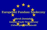 Europejski Fundusz Spo łeczny