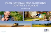 PLAN NATIONAL MSA D’ACTIONS CONTRE LE SUICIDE