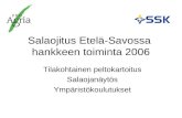 Salaojitus Etelä-Savossa  hankkeen toiminta 2006