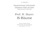 TU-München Hauptseminar Informatik  Database Hall of Fame Wintersemester 2001/2002 Prof. R. Bayer: