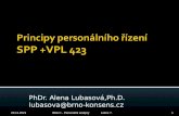 Principy personálního řízení SPP +VPL 423