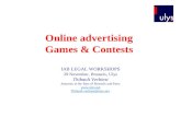 Online advertising  Games & Contests