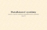 Databázové systémy teorie a návrh relačních databázových systémů část II