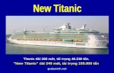 Titanic dài 260 mét, tải trọng 46.239 tấn.  "New Titanic"  dài 340 mét, tải trọng 155.000 tấn