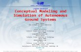 Conceptual Modeling and Simulation of Autonomous Ground  Systems