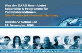 Was der DAAD Ihnen bietet - Stipendien & Programme für PostdoktorandInnen