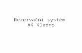 Rezervační systém  AK Kladno