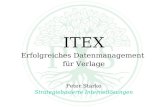 ITEX Erfolgreiches Datenmanagement  für Verlage Peter Starke Strategiebasierte Internetlösungen