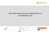Részdokumentumok szolgáltatása az ELDORADO-ban