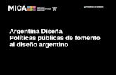 Argentina Diseña Políticas públicas de fomento  al diseño argentino