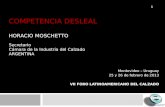 COMPETENCIA DESLEAL HORACIO MOSCHETTO Secretario Cámara de la Industria del Calzado   Argentina