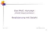Das MVC- Konzept  (Model-View-Controller) Realisierung mit Delphi