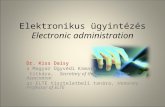 Elektronikus ügyintézés Electronic administration